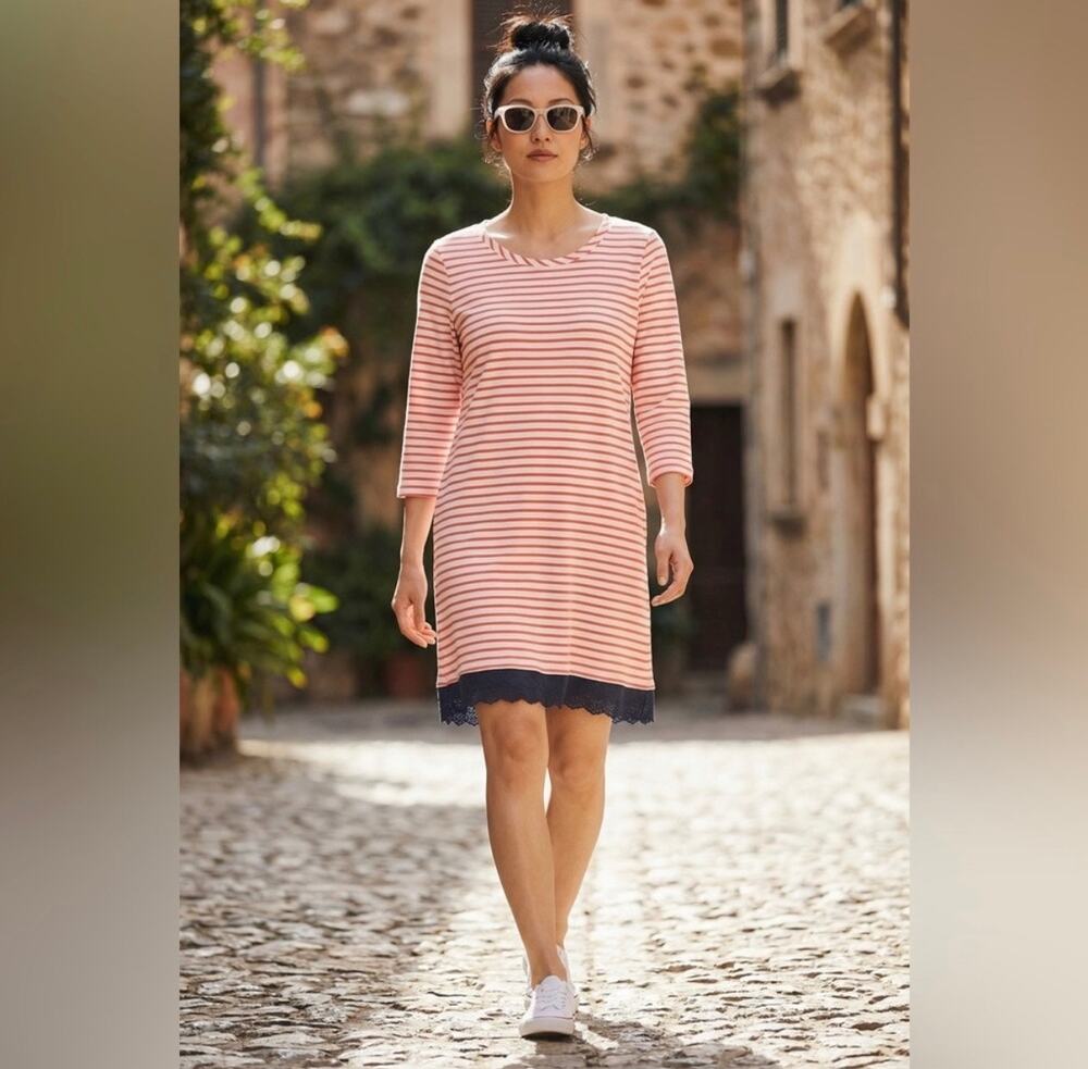 Hayden Los Angeles Striped Dress Size L NWT
